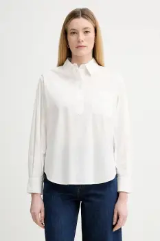 Marc O'Polo bluza din bumbac culoarea bej, uni, 5000007470 imagine