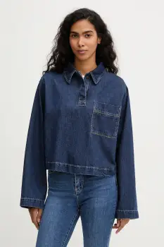 Marc O'Polo bluza subtire de blugi culoarea bleumarin, uni, 5000007937 imagine