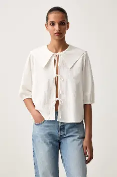 Marc O'Polo bluza tip camasa pentru femei din bumbac imagine