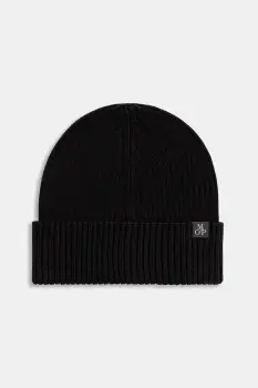 Marc O'Polo caciula din bumbac culoarea bleumarin, din tesatura unia, M29502201116 imagine