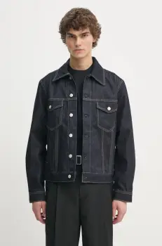 Marc O'Polo geaca din denim barbati, culoarea bleumarin, de tranzitie, 5000005585 imagine