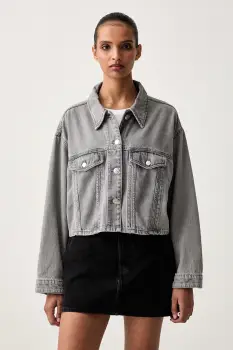 Marc O'Polo geaca tip camasa pentru femei, din denim imagine