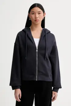 Marc O'Polo hanorac de bumbac culoarea bleumarin, cu gluga, uni, 5000007531 imagine