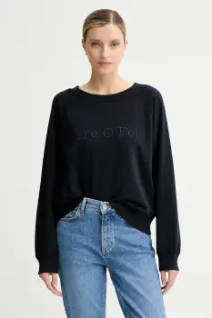 Marc O'Polo hanorac de bumbac culoarea bleumarin, cu imprimeu, 508407354063 imagine