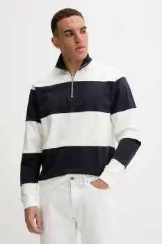 Marc O'Polo hanorac de bumbac culoarea bleumarin, cu model, 5000007806 imagine