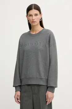 Marc O'Polo hanorac de bumbac culoarea gri, uni, 600407354175 imagine