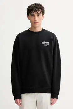 Marc O'Polo hanorac de bumbac culoarea negru, cu imprimeu, 5000007320 imagine