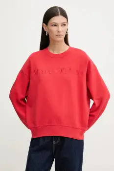Marc O'Polo hanorac de bumbac culoarea rosu, uni, 600407354175 imagine