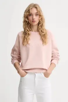 Marc O'Polo hanorac de bumbac culoarea roz, cu imprimeu, 508407354063 imagine