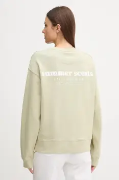 Marc O'Polo hanorac de bumbac culoarea verde, cu imprimeu, 5000006575 imagine