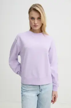 Marc O'Polo hanorac de bumbac femei, culoarea violet, cu imprimeu, 5000005959 imagine