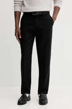 Marc O'Polo pantaloni cu lana culoare negru, de barbati drept 529017010198 imagine