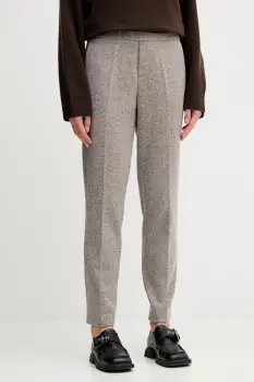 Marc O'Polo pantaloni culoarea bej, drept, high waist, 511304419051 imagine