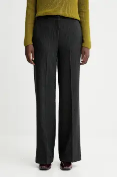 Marc O'Polo pantaloni culoarea gri, drept, high waist, M09026210187 imagine