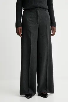 Marc O'Polo pantaloni culoarea gri, lat, high waist, 509020810149 imagine