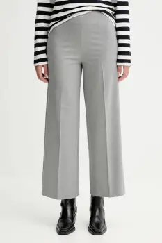 Marc O'Polo pantaloni culoarea gri, lat, high waist, M08015710423 imagine