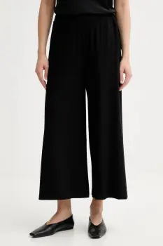 Marc O'Polo pantaloni culoarea negru, lat, high waist, 5000007214 imagine