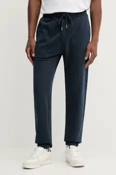 Marc O'Polo pantaloni de trening din bumbac culoarea bleumarin, uni, 528401019018 imagine