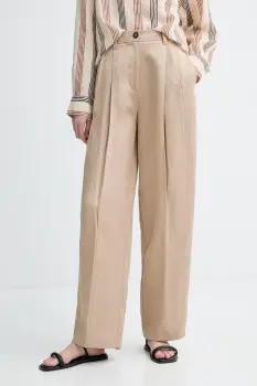 Marc O'Polo pantaloni pentru femei, cu amestec de in imagine