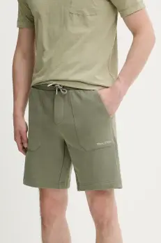 Marc O'Polo pantaloni scurti din bumbac barbati, culoarea verde, 523402417010 imagine