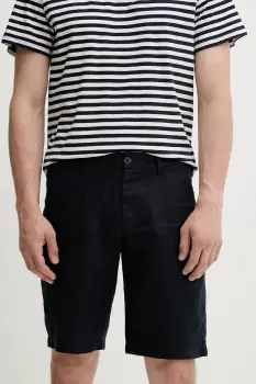 Marc O'Polo pantaloni scurti din in culoarea albastru marin, M24003915000 imagine