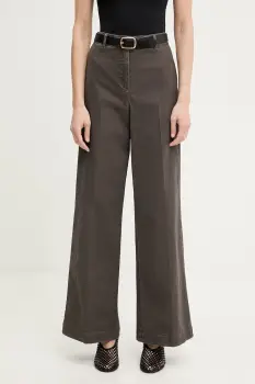 Marc O'Polo pantaloni wide leg pentru femei, din bumbac cu elastan imagine