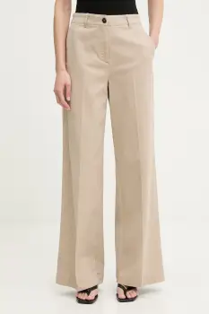 Marc O'Polo pantaloni wide leg pentru femei, din bumbac imagine