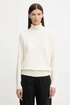 Marc O'Polo pulover culoarea bej, light, cu guler, 5000007462 imagine