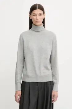 Marc O'Polo pulover culoarea gri, light, cu guler, 5000007462 imagine