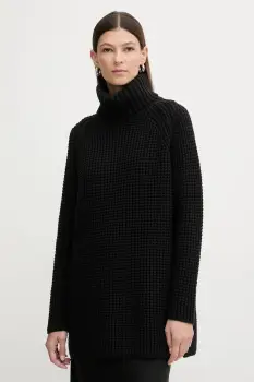 Marc O'Polo pulover culoarea negru, calduros, cu guler, 5000007659 imagine