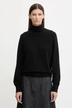 Marc O'Polo pulover culoarea negru, light, cu guler, 5000007462 imagine