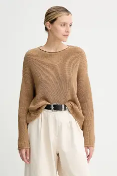 Marc O'Polo pulover de bumbac culoarea bej, 508605960171 imagine