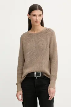 Marc O'Polo pulover de bumbac culoarea bej, 600605960109 imagine