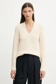 Marc O'Polo pulover de bumbac culoarea bej, 600605960323 imagine