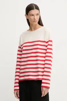 Marc O'Polo pulover de bumbac culoarea bej, light, 600304752021 imagine