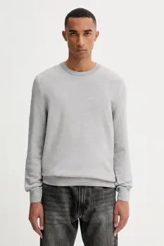 Marc O'Polo pulover de bumbac culoarea gri, light, B21502360074 imagine