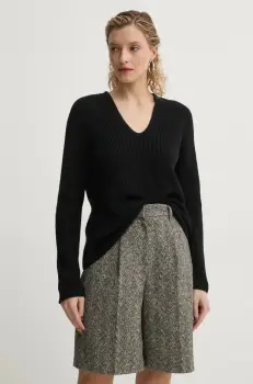 Marc O'Polo pulover de bumbac culoarea negru, 500605960097 imagine