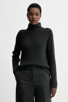 Marc O'Polo pulover de bumbac culoarea negru, cu turtleneck, M09605960009 imagine