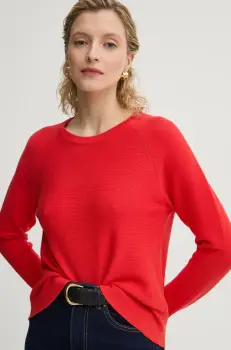 Marc O'Polo pulover de bumbac culoarea rosu, light, 5000005786 imagine