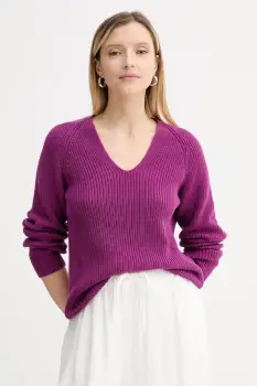 Marc O'Polo pulover de bumbac culoarea roz, 506605960097 imagine