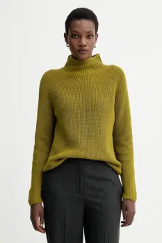 Marc O'Polo pulover de bumbac culoarea verde, cu turtleneck, M09605960009 imagine