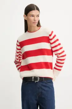 Marc O'Polo pulover de lana culoarea bej, light, 600605460243 imagine