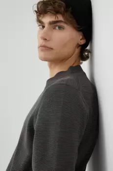 Marc O'Polo pulover din amestec de lana barbati, culoarea gri, light imagine