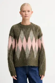 Marc O'Polo pulover din amestec de lana culoarea verde, calduros, 5000007317 imagine