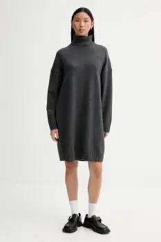 Marc O'Polo rochie cu lana culoarea gri, mini, drept, 5000007956 imagine