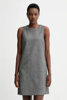 Marc O'Polo rochie cu lana culoarea gri, mini, drept, 509015821331 imagine