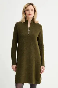 Marc O'Polo rochie cu lana culoarea verde, mini, drept, 5000006932 imagine