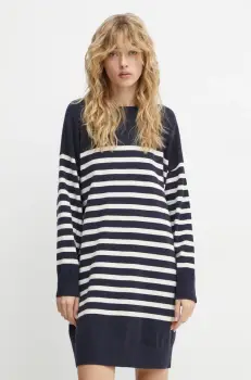 Marc O'Polo rochie culoarea albastru marin, mini, oversize, 5000006118 imagine