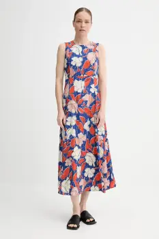 Marc O'Polo rochie culoarea bleumarin, maxi, evazata, 503120821365 imagine