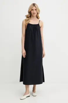 Marc O'Polo rochie culoarea bleumarin, midi, drept, 5000006348 imagine